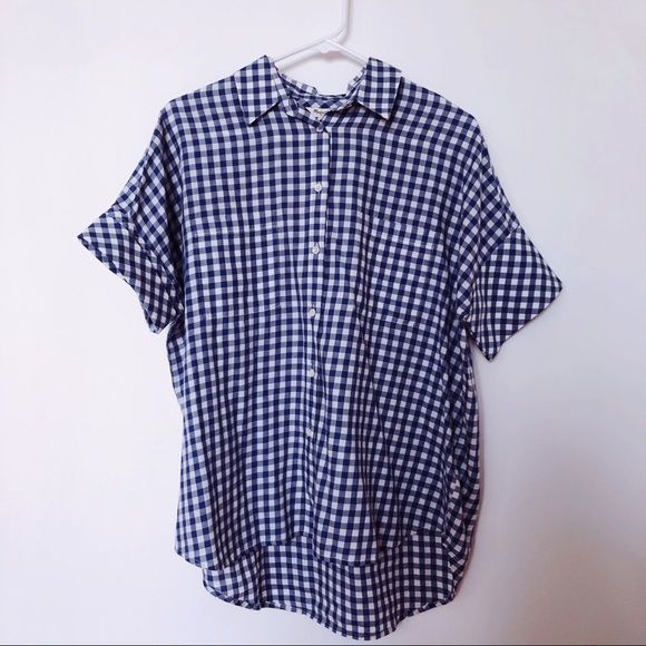 Madewell Gingham Courier Shirt - S - Picture 2 of 4